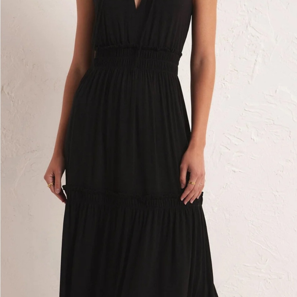 Z Supply Black Rhea Midi Dress